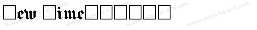 new time字体转换